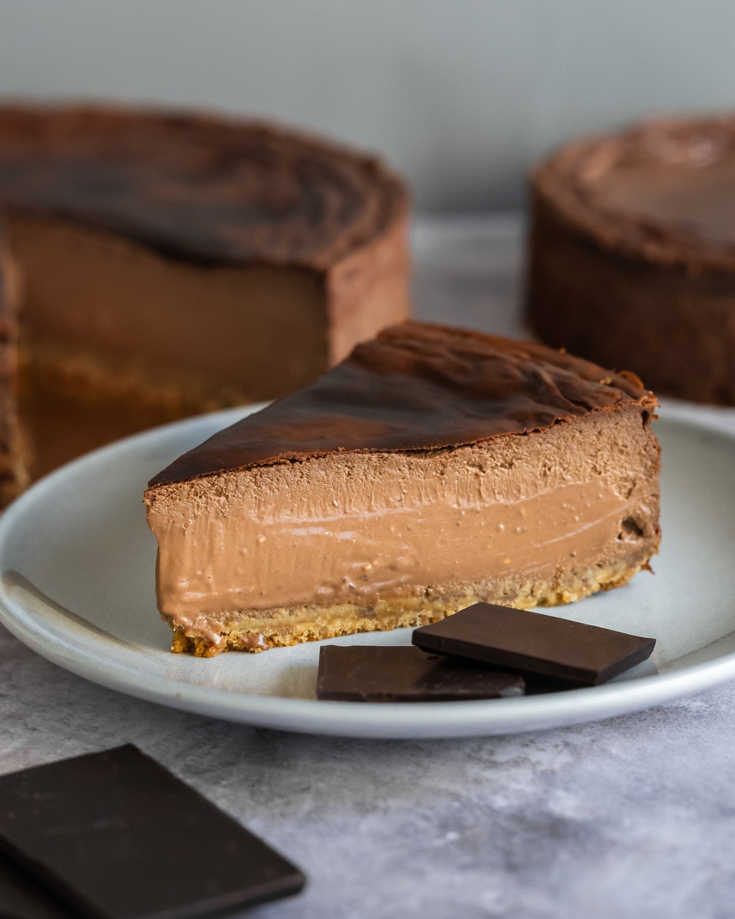 Tarta de Quesos y Chocolate Amargo