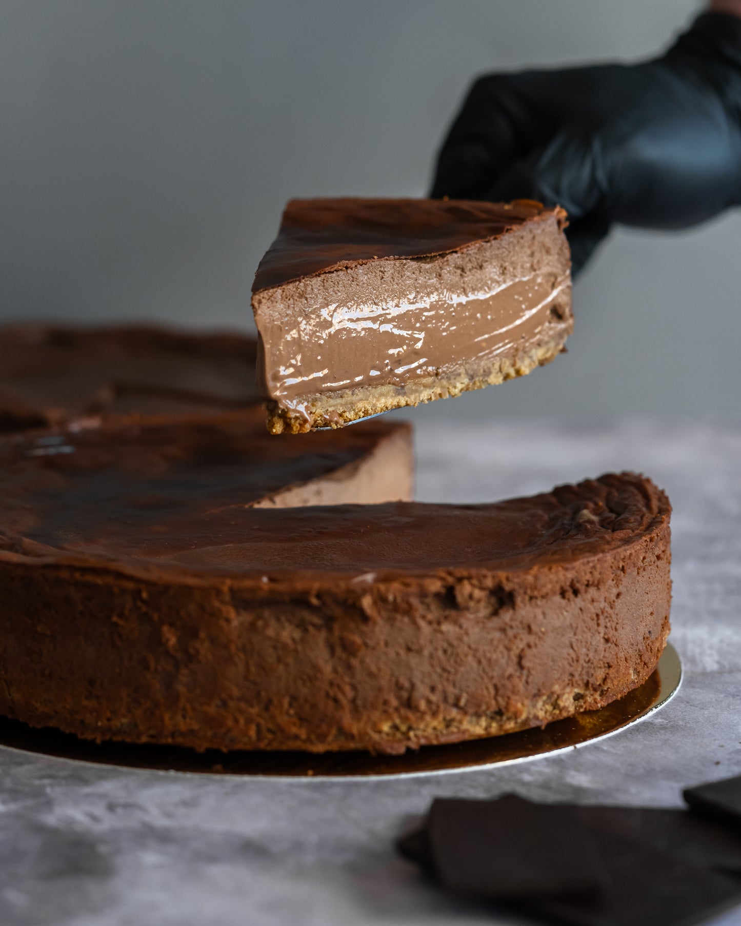 Tarta de Quesos y Chocolate Amargo