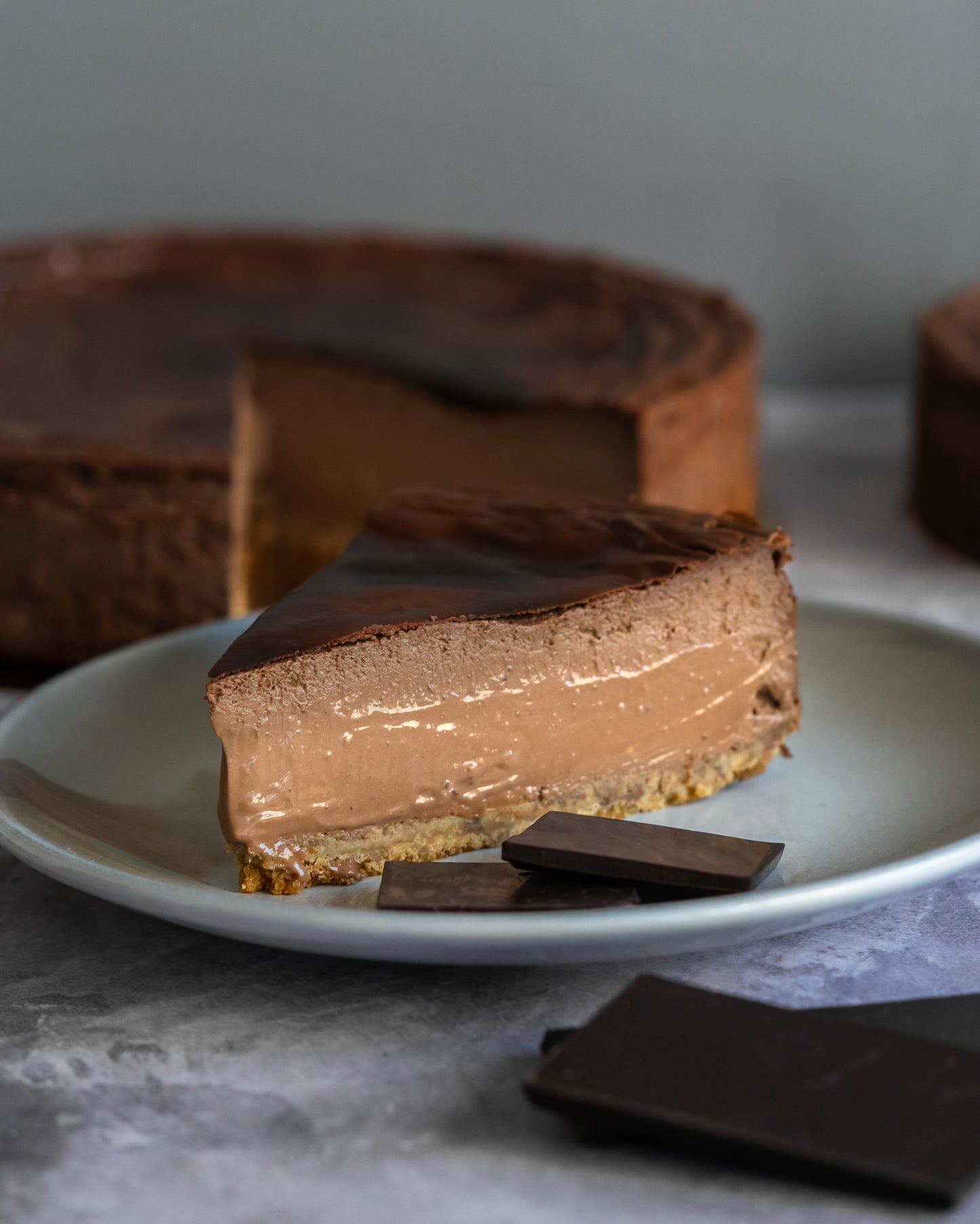 Tarta de Quesos y Chocolate Amargo