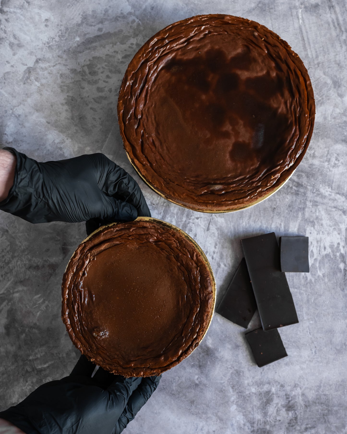 Tarta de Quesos y Chocolate Amargo