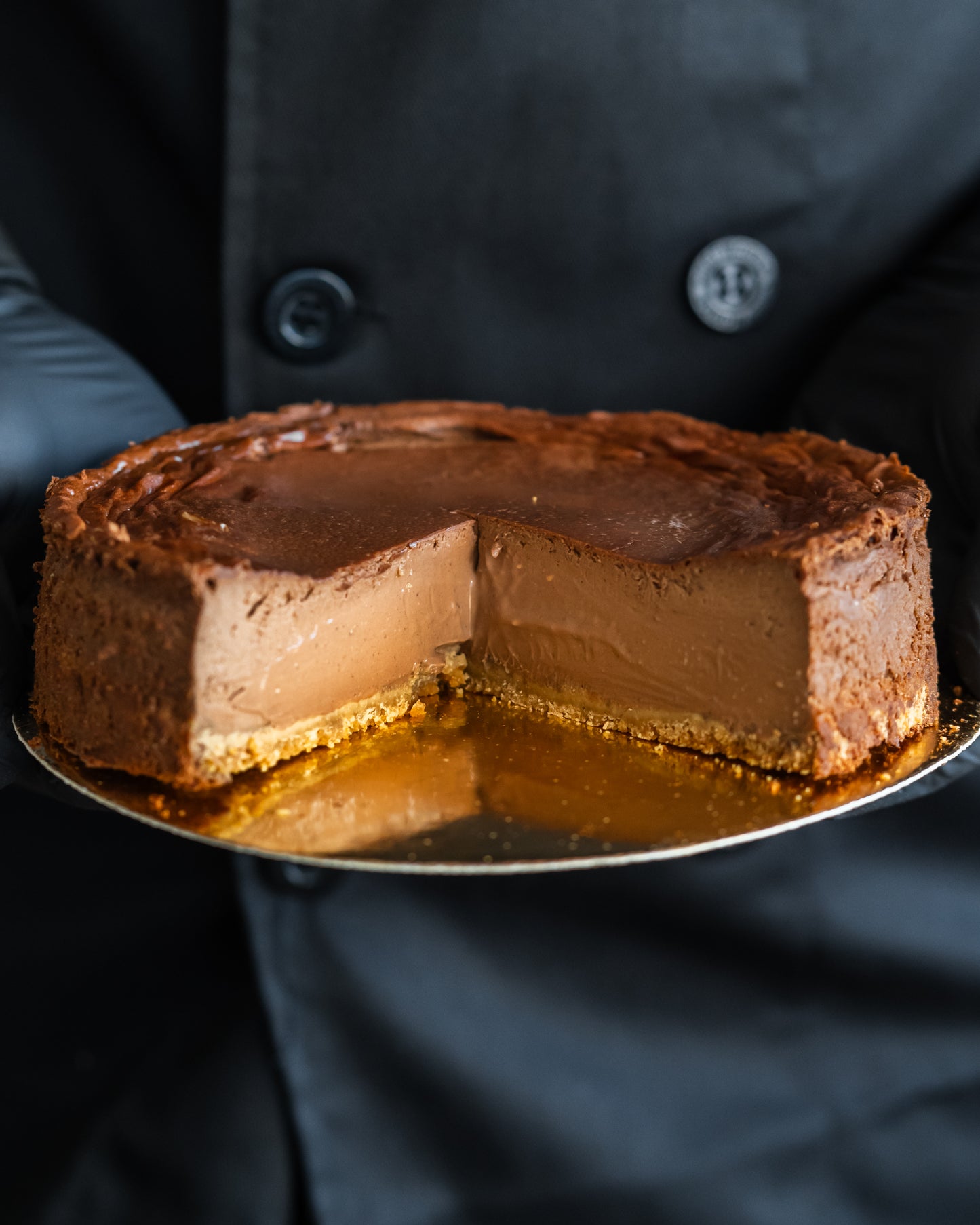 Tarta de Quesos y Chocolate Amargo